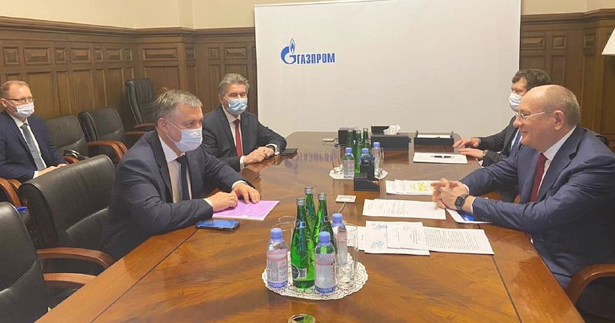 Кобзев встретился с руководством «Газпрома» в Санкт-Петербурге